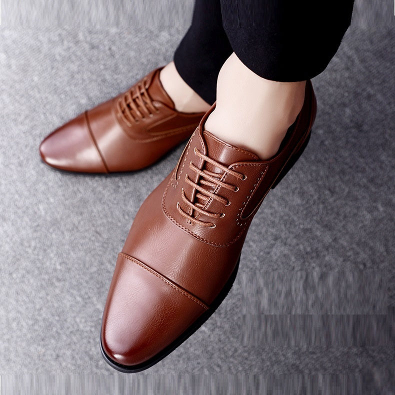 Simple Fashion Trend Casual Leather Shoes For Men